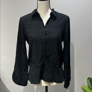PAIGE Black Button Down Shirt